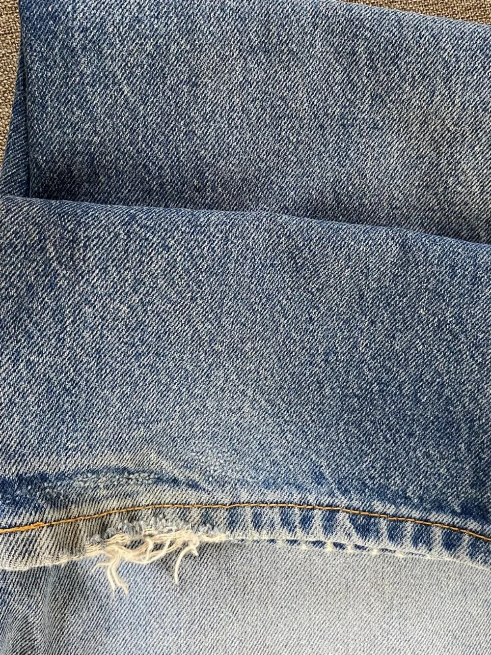 Vintage Levi's 517 Bootcut Denim Jeans Men's 36 x 32 Mid Rise Blue Distressed - Picture 15 of 15